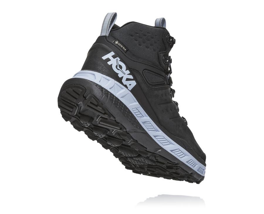 Hoka One One Stinson Mid Gore-Tex Vandringsskor Dam - Svarta - HCBIY-6251